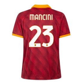 Günstige Fußballtrikots AS Roma Mancini 23 Fourth trikot 2023-24 Kurzarm